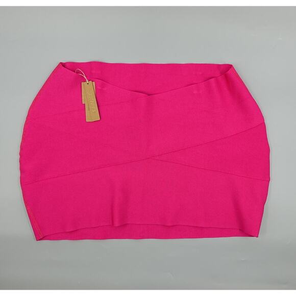 Skims Swim Skirt 3X Magenta Mini Shape Swimsuit Coverup Beach Eye Catching - Picture 2 of 16